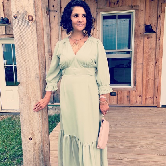 ASOS Mint green formal dress - Picture 3 of 3